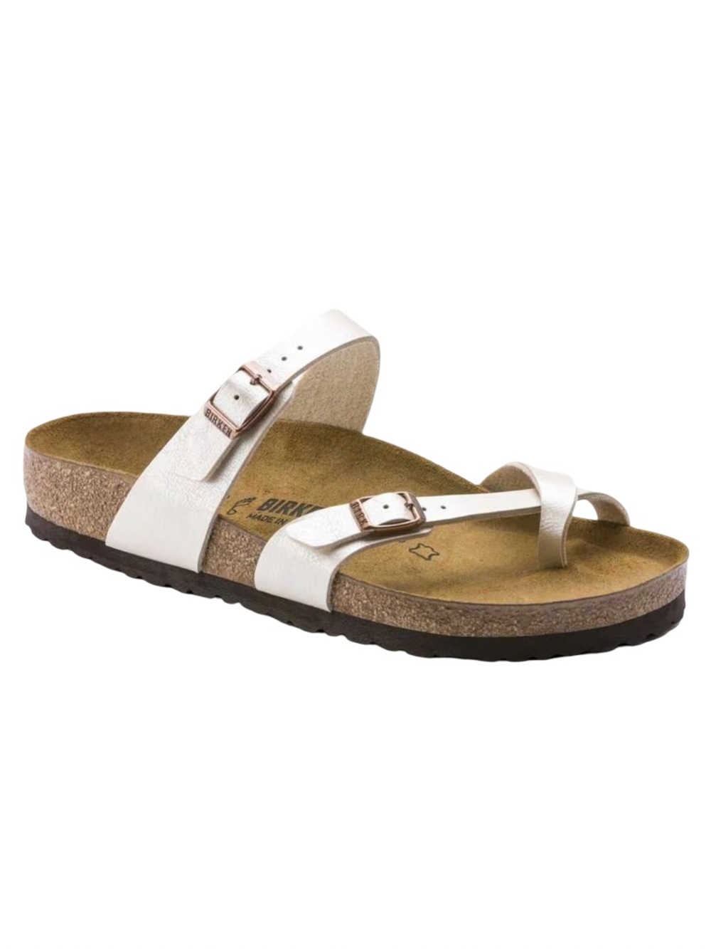 Birkenstock | Women’s White Mayari Leather Sandal | 9 (40)